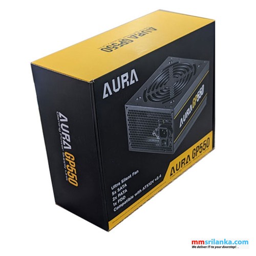 GAMDIAS AURA GP550 GAMING 550W POWER SUPPLY 